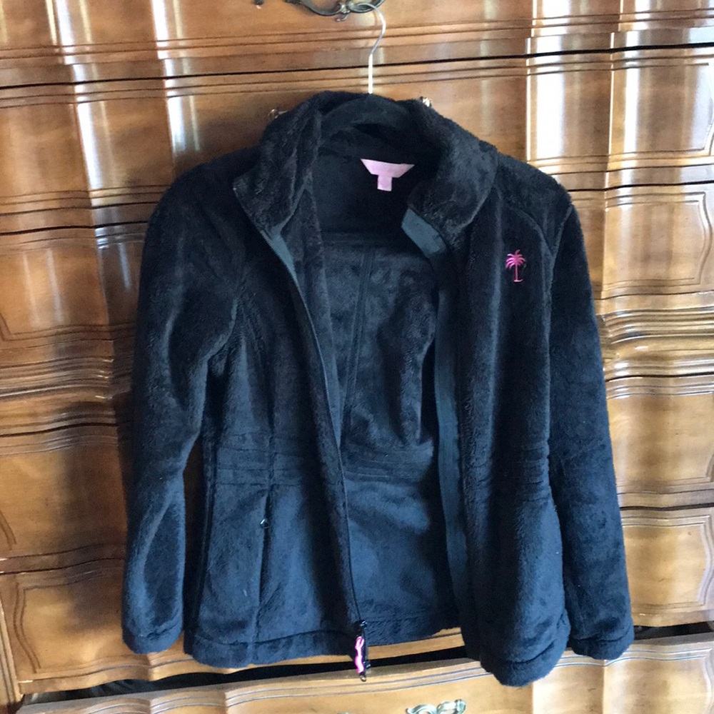 Lily Pulitzer Full Zip plush jacket